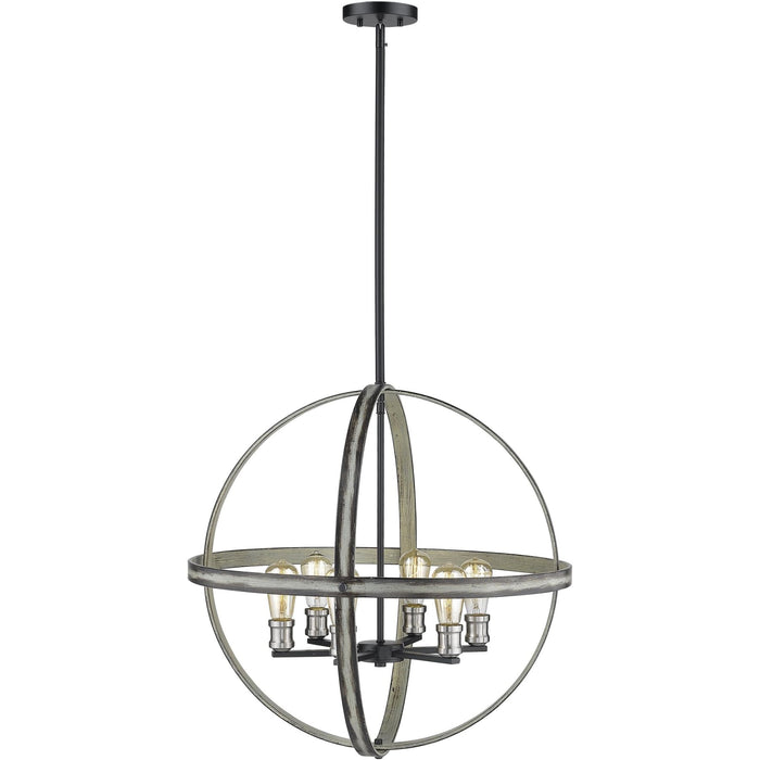 Kirkland Ashen Barnboard Pendant - Pendant