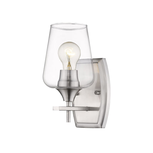 Joliet Brushed Nickel 1 Light Wall Sconce - Wall Sconces