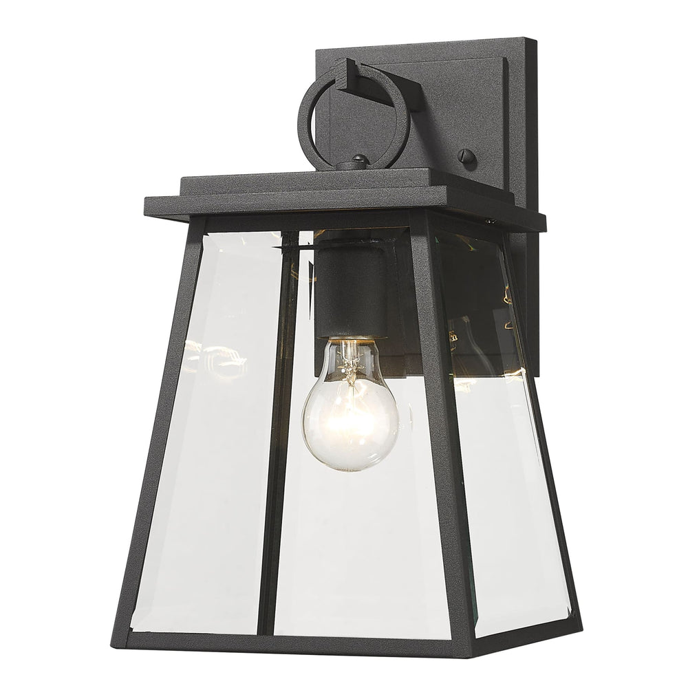 Z-Lite Broughton Black 1 Light Outdoor Wall Sconce 521S-BK - Outdoor Wall Sconces