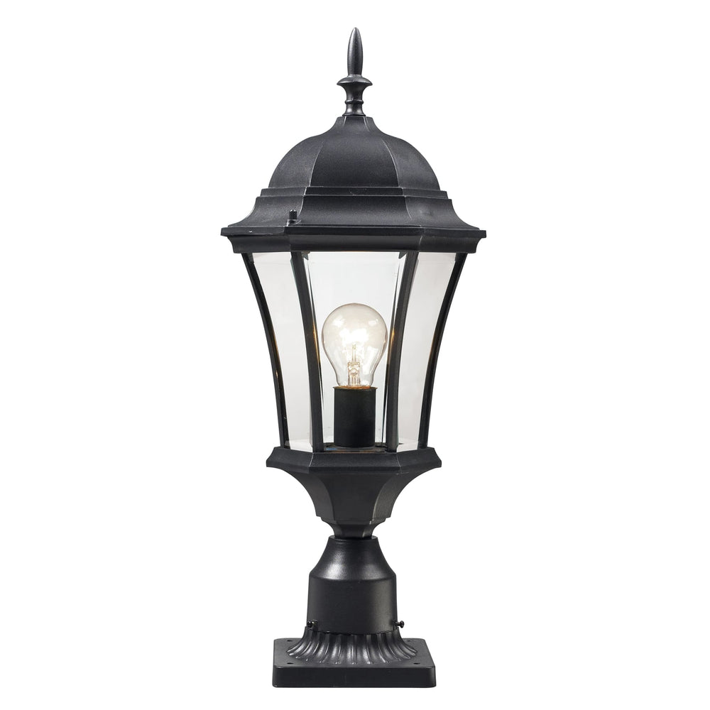 Wakefield Black Outdoor Pier Mounted Fixture - Outdoor Pier Mounted Fixtures