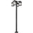 Portland Black Outdoor Post Mounted Fixture - Outdoor Post Mounted Fixture