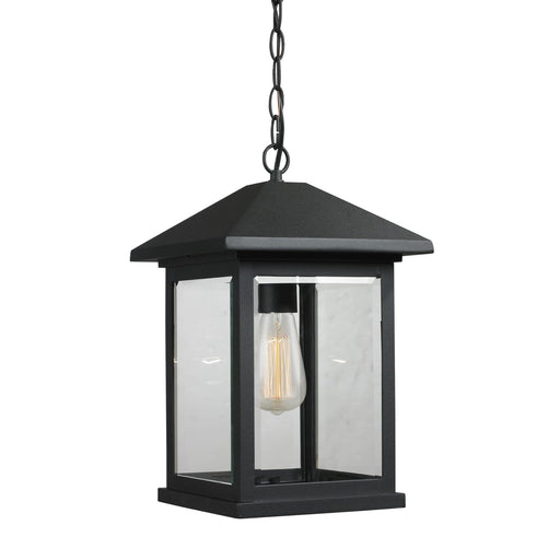 Z-Lite Portland Black Outdoor Chain Mount Ceiling Fixture 531CHB-BK - Outdoor Chain Mount Ceiling Fixtures