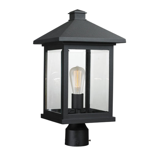 Z-Lite Portland Black Outdoor Post Mount Fixture 531PHBR-BK - Outdoor Post Mount Fixtures