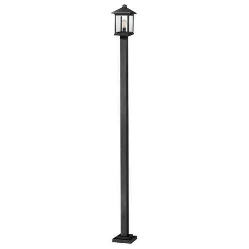 Z-Lite Portland Black Outdoor Post Mounted Fixture 531PHBS-536P-BK - Outdoor Post Mounted Fixtures