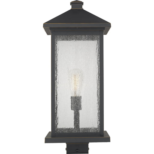 Portland Oil Rubbed Bronze Outdoor Post Mount Fixture - Outdoor Post Mount Fixture