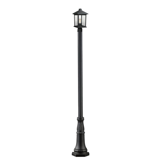 Z-Lite Portland Black Outdoor Post Mounted Fixture 531PHMR-518P-BK - Outdoor Post Mounted Fixtures