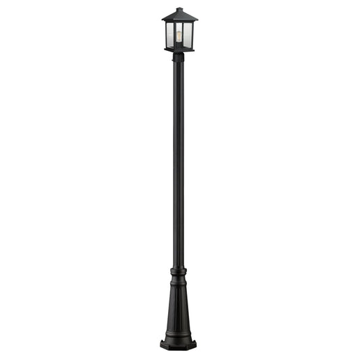 Z-Lite Portland Black Outdoor Post Mounted Fixture 531PHMR-519P-BK - Outdoor Post Mounted Fixtures