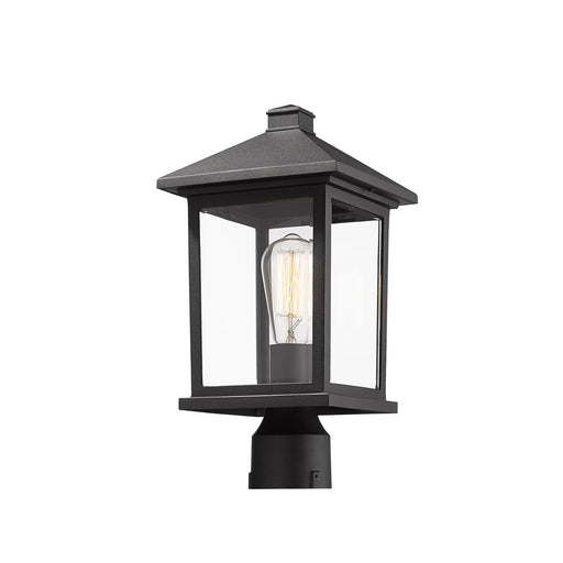 Z-Lite Portland Black Outdoor Post Mount Fixture 531PHMR-BK - Outdoor Post Mount Fixtures