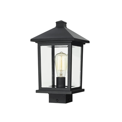 Z-Lite Portland Black Outdoor Post Mount Fixture 531PHMS-BK - Outdoor Post Mount Fixtures