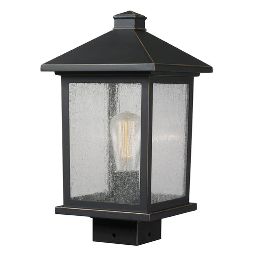 Z-Lite Portland Oil Rubbed Bronze Outdoor Post Mount Fixture 531PHMS-ORB - Outdoor Post Mount Fixtures