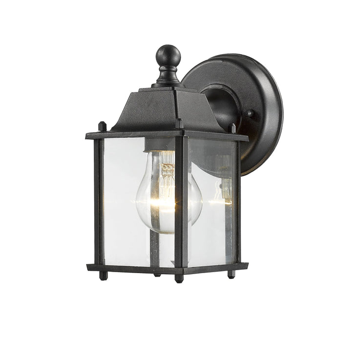 Z-Lite Waterdown Black Outdoor Wall Sconce 551BK - Outdoor Wall Sconces