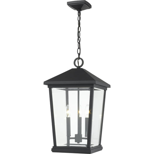 Beacon Black Outdoor Chain Mount Ceiling Fixture - Outdoor Chain Mount Ceiling Fixture