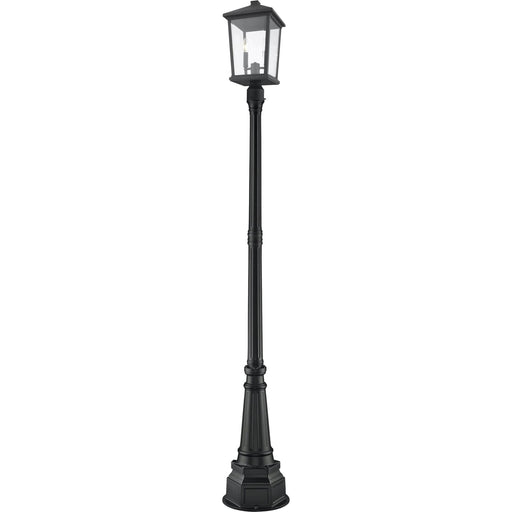 Beacon Black Outdoor Post Mounted Fixture - Outdoor Post Mounted Fixture