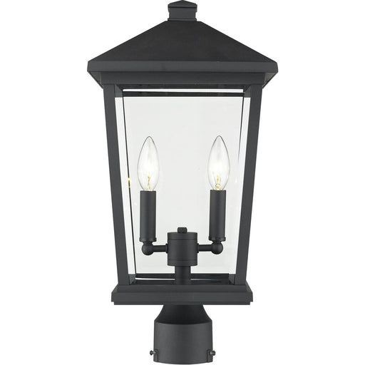 Beacon Black Outdoor Post Mount Fixture - Outdoor Post Mount Fixture