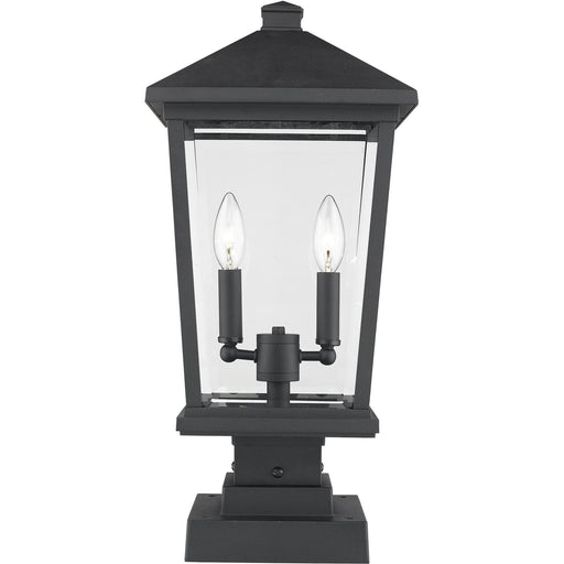 Beacon Black Outdoor Pier Mounted Fixture - Outdoor Pier Mounted Fixture