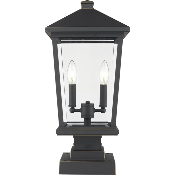 Beacon Oil Rubbed Bronze Outdoor Pier Mounted Fixture - Outdoor Pier Mounted Fixture