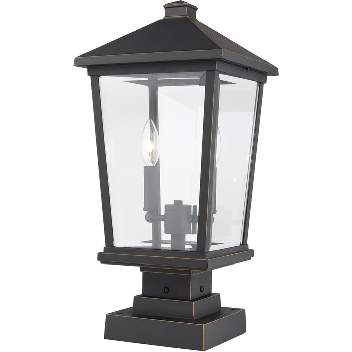 Beacon Oil Rubbed Bronze Outdoor Pier Mounted Fixture - Outdoor Pier Mounted Fixture