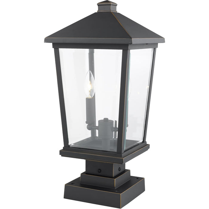 Beacon Oil Rubbed Bronze Outdoor Pier Mounted Fixture - Outdoor Pier Mounted Fixture