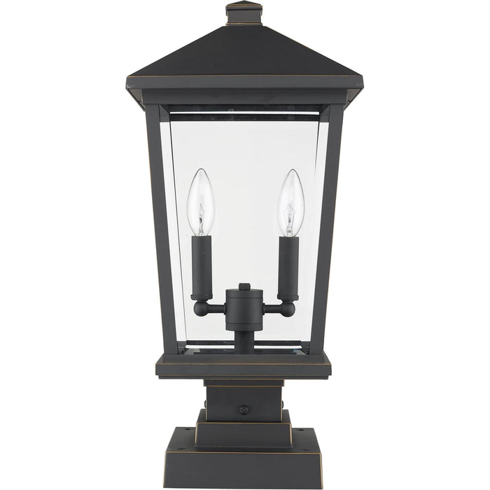 Beacon Oil Rubbed Bronze Outdoor Pier Mounted Fixture - Outdoor Pier Mounted Fixture