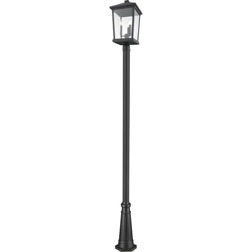 Beacon Black Outdoor Post Mounted Fixture - Outdoor Post Mounted Fixture