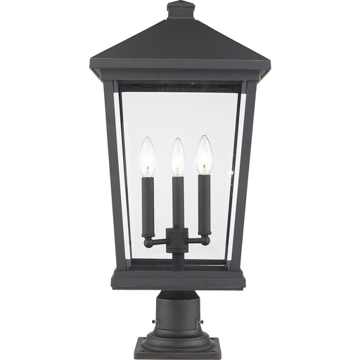 Beacon Oil Rubbed Bronze Outdoor Pier Mounted Fixture - Outdoor Pier Mounted Fixture