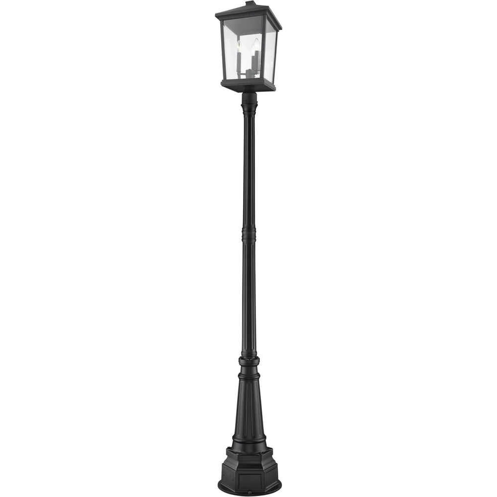 Beacon Black Outdoor Post Mounted Fixture - Outdoor Post Mounted Fixture