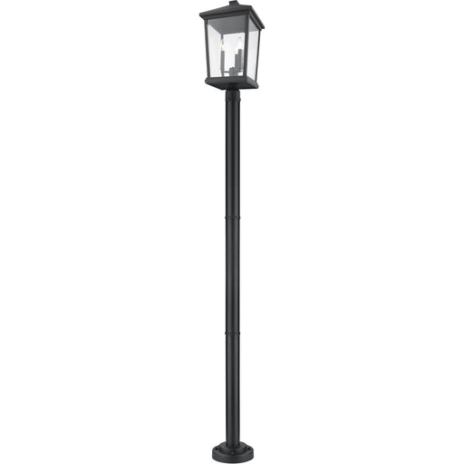 Beacon Black Outdoor Post Mounted Fixture - Outdoor Post Mounted Fixture