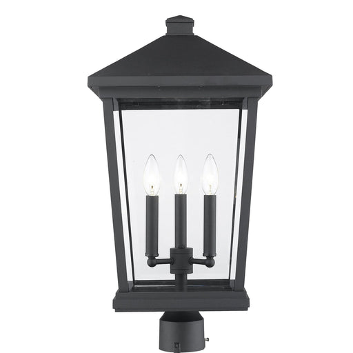 Beacon Black Outdoor Post Mount Fixture - Outdoor Post Mount Fixture