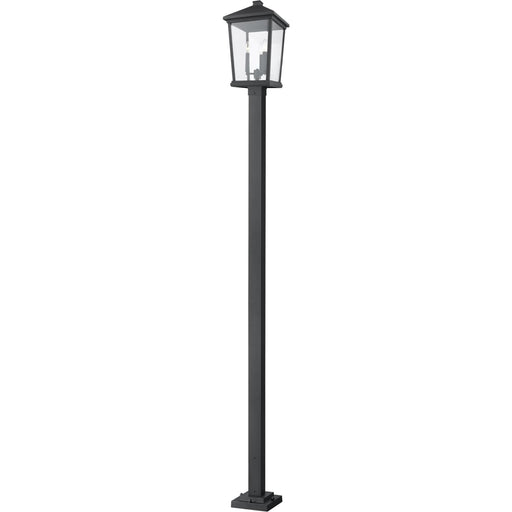 Beacon Black Outdoor Post Mounted Fixture - Outdoor Post Mounted Fixture