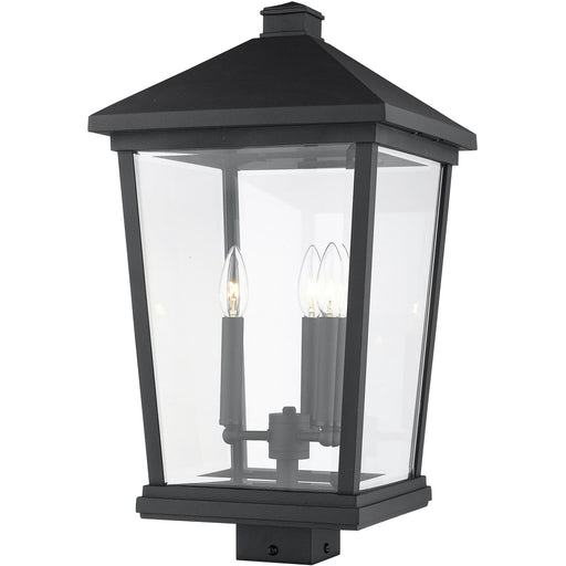 Beacon Black Outdoor Post Mount Fixture - Outdoor Post Mount Fixture
