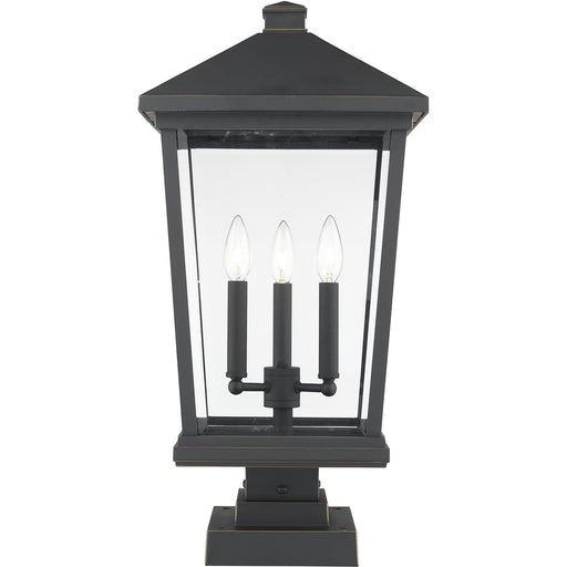 Beacon Oil Rubbed Bronze Outdoor Pier Mounted Fixture - Outdoor Pier Mounted Fixture