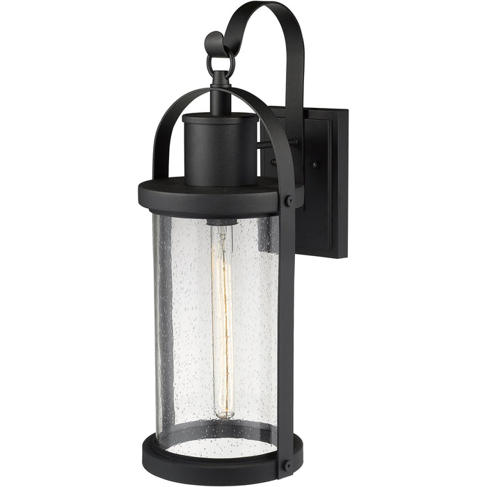 Roundhouse Black Outdoor Wall Sconce - Outdoor Wall Sconce