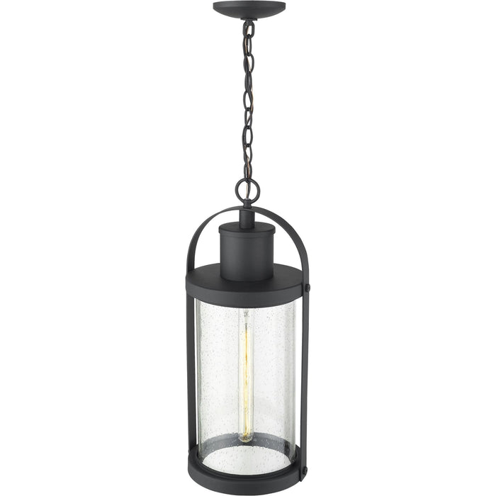 Roundhouse Black Outdoor Chain Mount Ceiling Fixture - Outdoor Chain Mount Ceiling Fixture