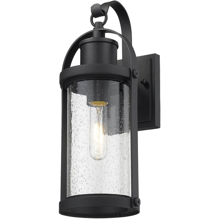 Roundhouse Black Outdoor Wall Sconce - Outdoor Wall Sconce