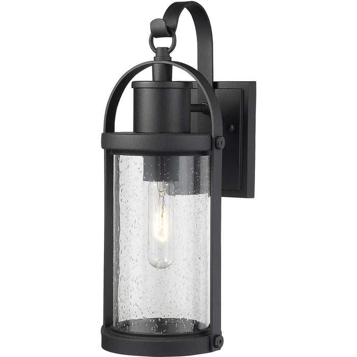 Roundhouse Black Outdoor Wall Sconce - Outdoor Wall Sconce