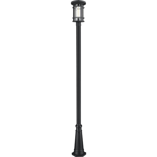 Jordan Black Outdoor Post Mounted Fixture - Outdoor Post Mounted Fixture