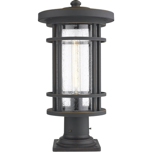 Jordan Oil Rubbed Bronze Outdoor Pier Mounted Fixture - Outdoor Pier Mounted Fixture
