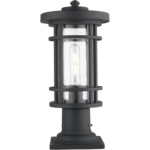 Jordan Black Outdoor Pier Mounted Fixture - Outdoor Pier Mounted Fixture