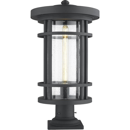 Jordan Black Outdoor Pier Mounted Fixture - Outdoor Pier Mounted Fixture