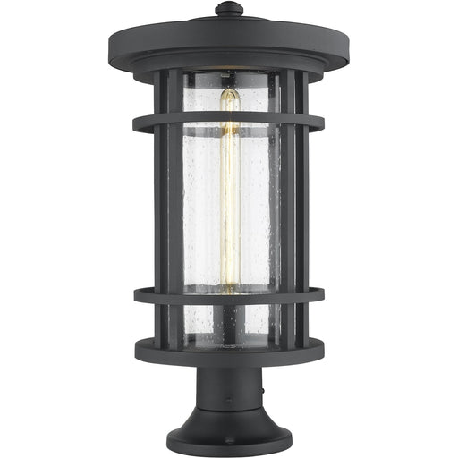 Jordan Black Outdoor Pier Mounted Fixture - Outdoor Pier Mounted Fixture