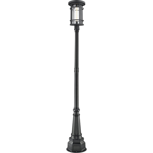 Jordan Black Outdoor Post Mounted Fixture - Outdoor Post Mounted Fixture