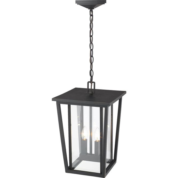 Seoul Oil Rubbed Bronze Outdoor Chain Mount Ceiling Fixture - Outdoor Chain Mount Ceiling Fixture