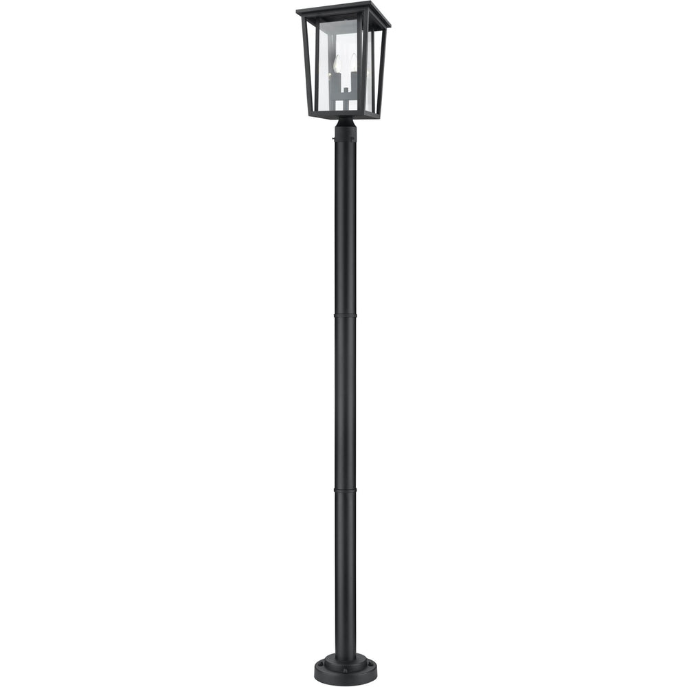 Seoul Black Outdoor Post Mounted Fixture - Outdoor Post Mounted Fixture