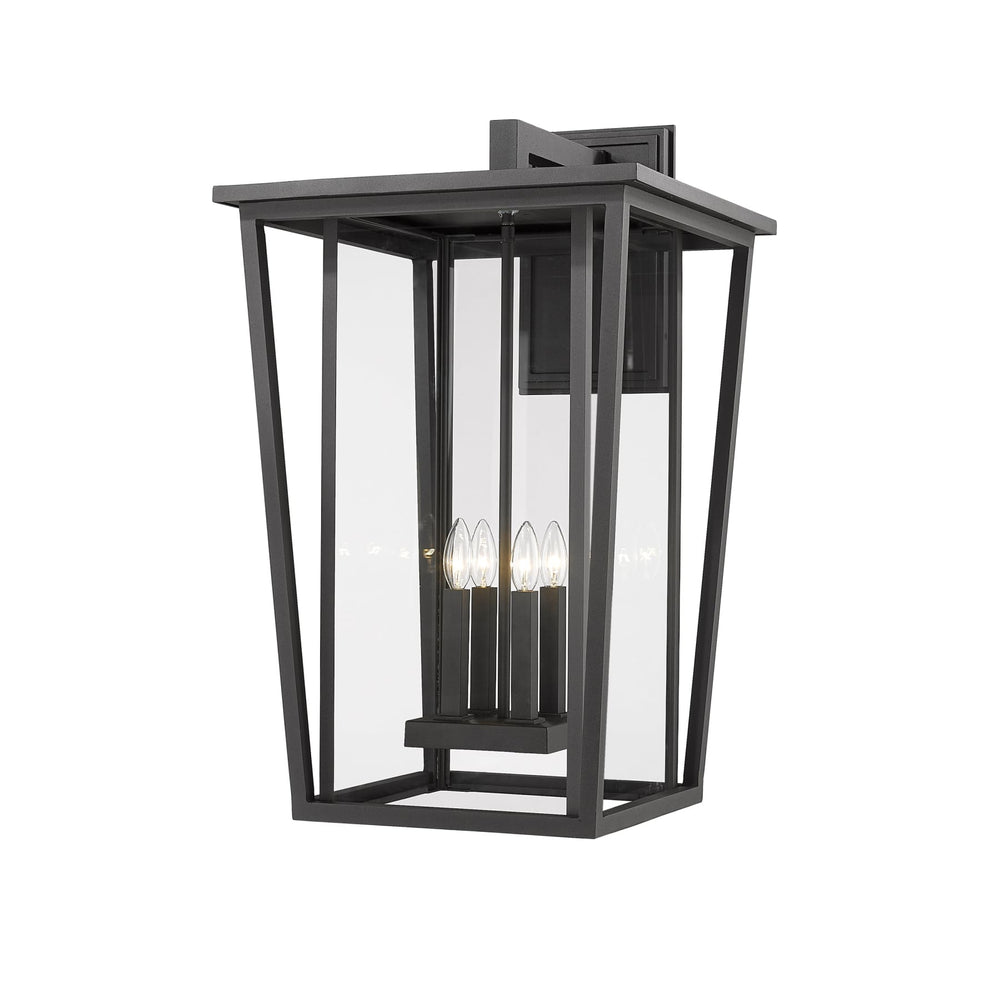 Z-Lite Seoul Black Outdoor Wall Sconce 571XXL-BK - Outdoor Wall Sconces