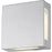 Quadrate Silver LED Outdoor Wall Sconce - Outdoor Wall Sconce