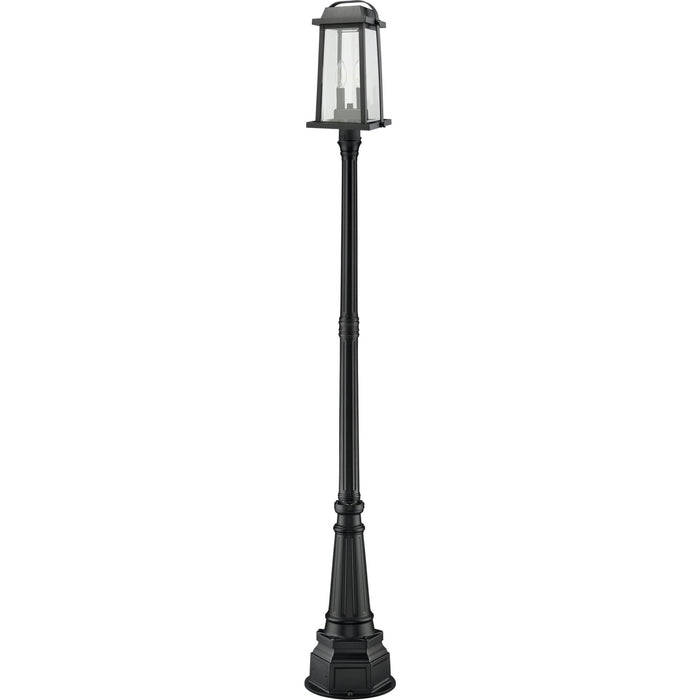 Millworks Black Outdoor Post Mounted Fixture - Outdoor Post Mounted Fixture