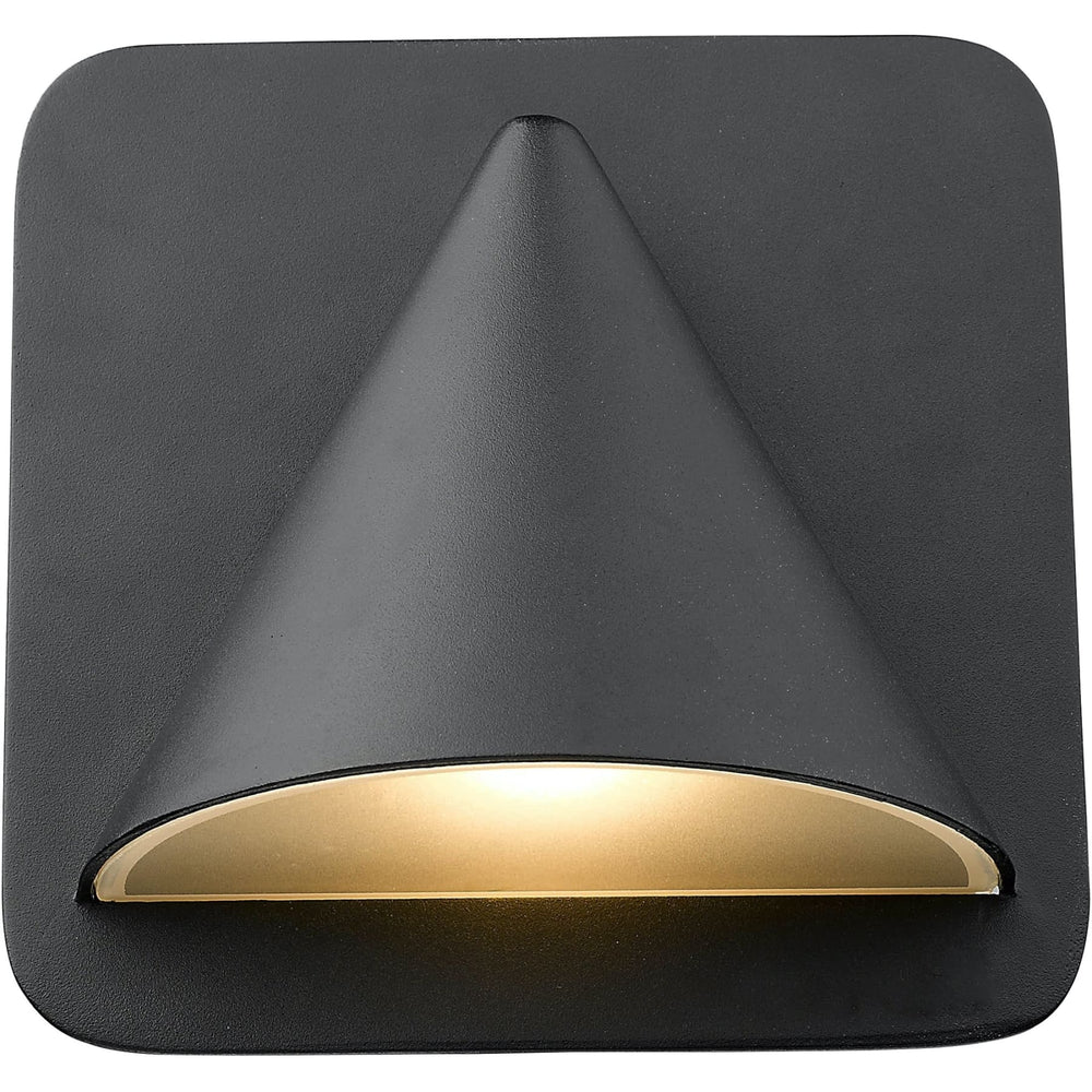 Obelisk Black LED Outdoor Wall Sconce - Outdoor Wall Sconce