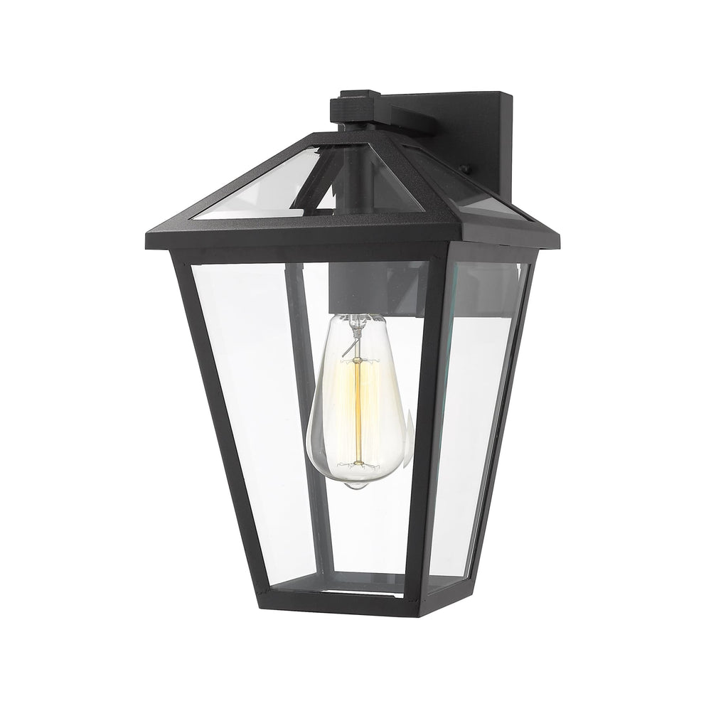 Talbot Black 1 Light Outdoor Wall Sconce - Outdoor Wall Sconces