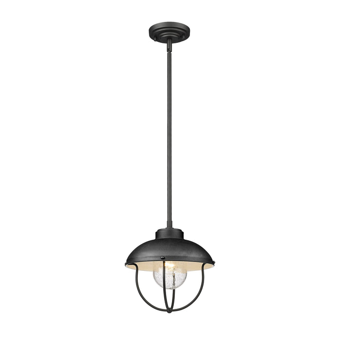 Z-Lite Ansel Black 1 Light Outdoor Pendant 590P-BK - Outdoor Pendants