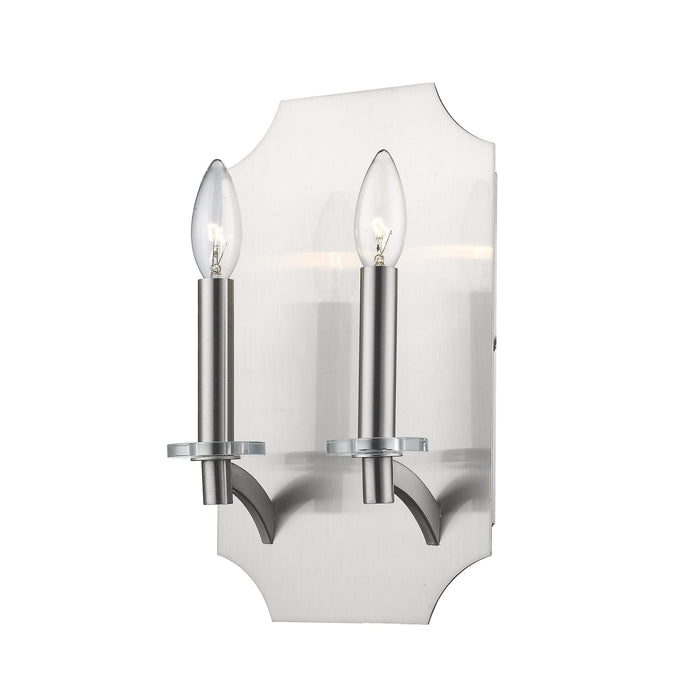 Z-Lite Zander Brushed Nickel Wall Sconce 6008-2S-BN - Wall Sconces